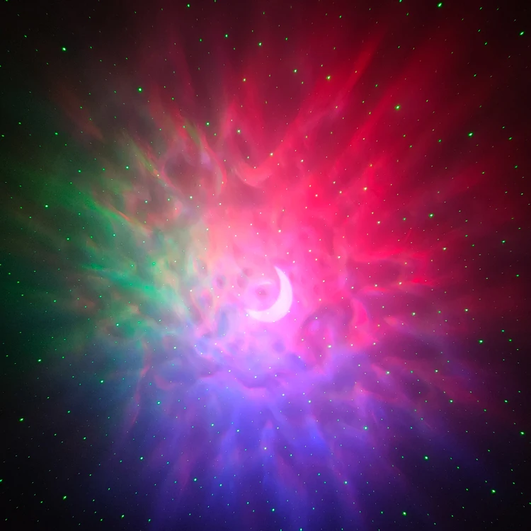 Basketball ABS case smart Alexa connection sound activated music projector nebular full sky night light