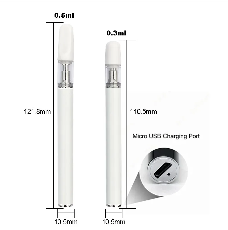 
High Quality Empty Cbd Vape Pen Leakproof Ceramic Core Disposable Cbd Pen For Thick Oil 