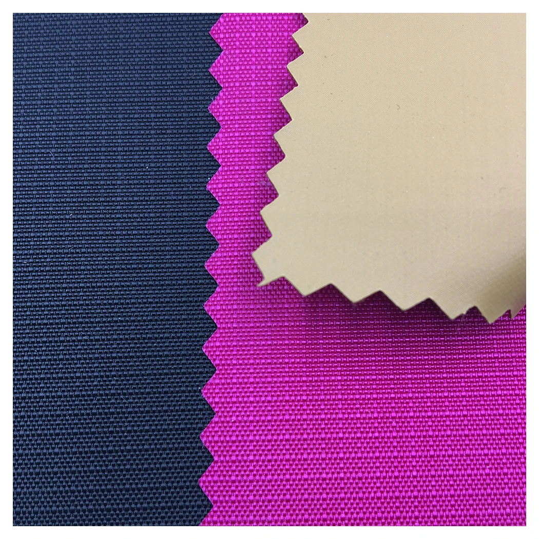 waterproof 210D  ripstop nylon fabric with pvc laminated