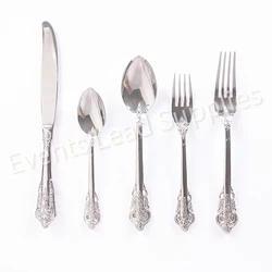 Silver 304 Stainless Steel Hot Sale Tableware Set For Wedding Knife And Fork