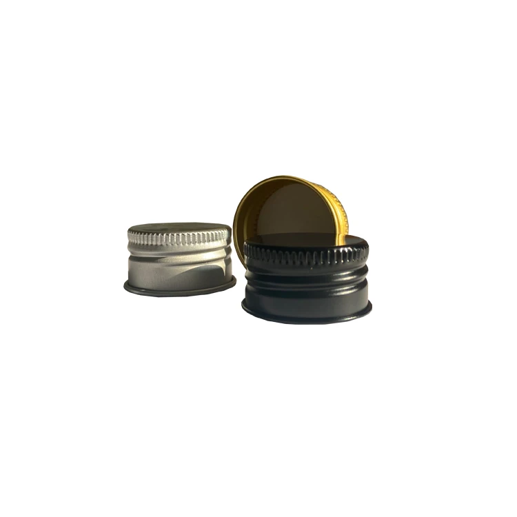 28mm Threaded Screw Perfume Test Tube Gold Ropp Plastic Jar pet Bottle Aluminum Cap
