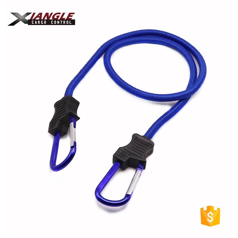 Heavy Duty Bungee Cord Luggage Strap Rope Hook Stretch Tie Car Bike Camping Carabiner hooks
