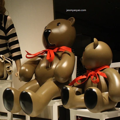 Fiberglass Cartoon Bear Sculpture