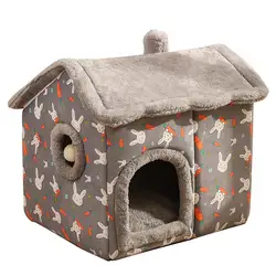 Dog house with foam winner warm cat nest pet products