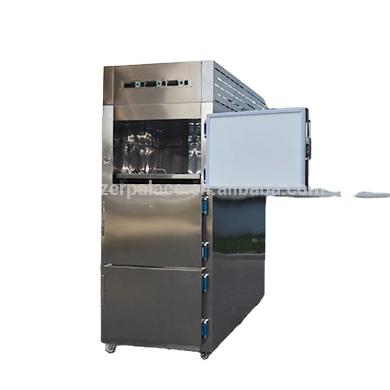 Freezerpalace nice price funeral home 3 bodies mortuary refrigerator Morgue cabinet cot funeral refrigerator freezer