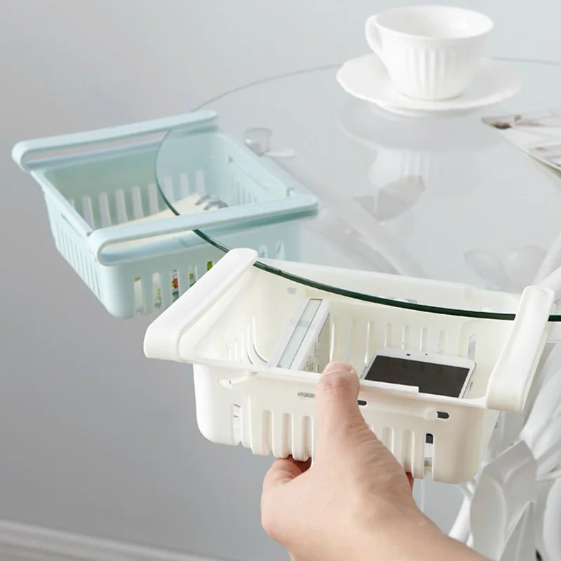 Home refrigerator Fresh-Keeping Partition Layer Kitchen Sorting Storage Box Creative Classification Shelf Storage Basket