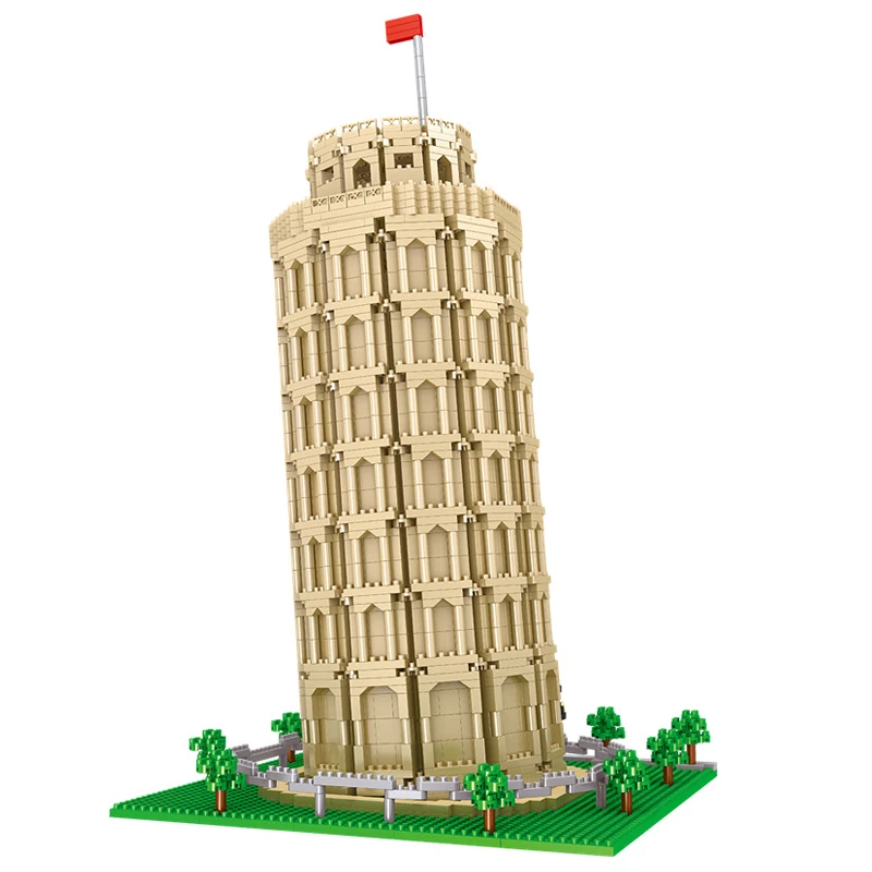 Италия всемирно известный архитектура 3D Алмазные Кирпичи Torre pendente Ди Пизанская башня мини строительные блоки игрушки модель