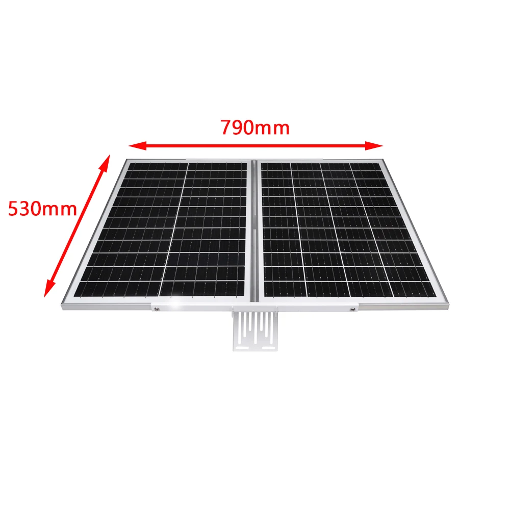 Portable Solar 80W Panel Monitoring System Solar Street Light Folding Solar Panel Kit System 40AH 444WH Dc12v Solar Power System