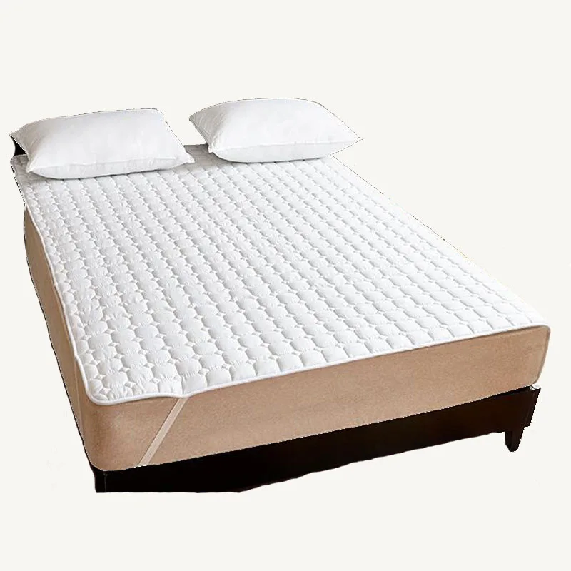Welcome Customize High Quality 5star Hotel Pure White Thickened Matte Bed Mattress Home Protective Mat Hotel Bedding Set