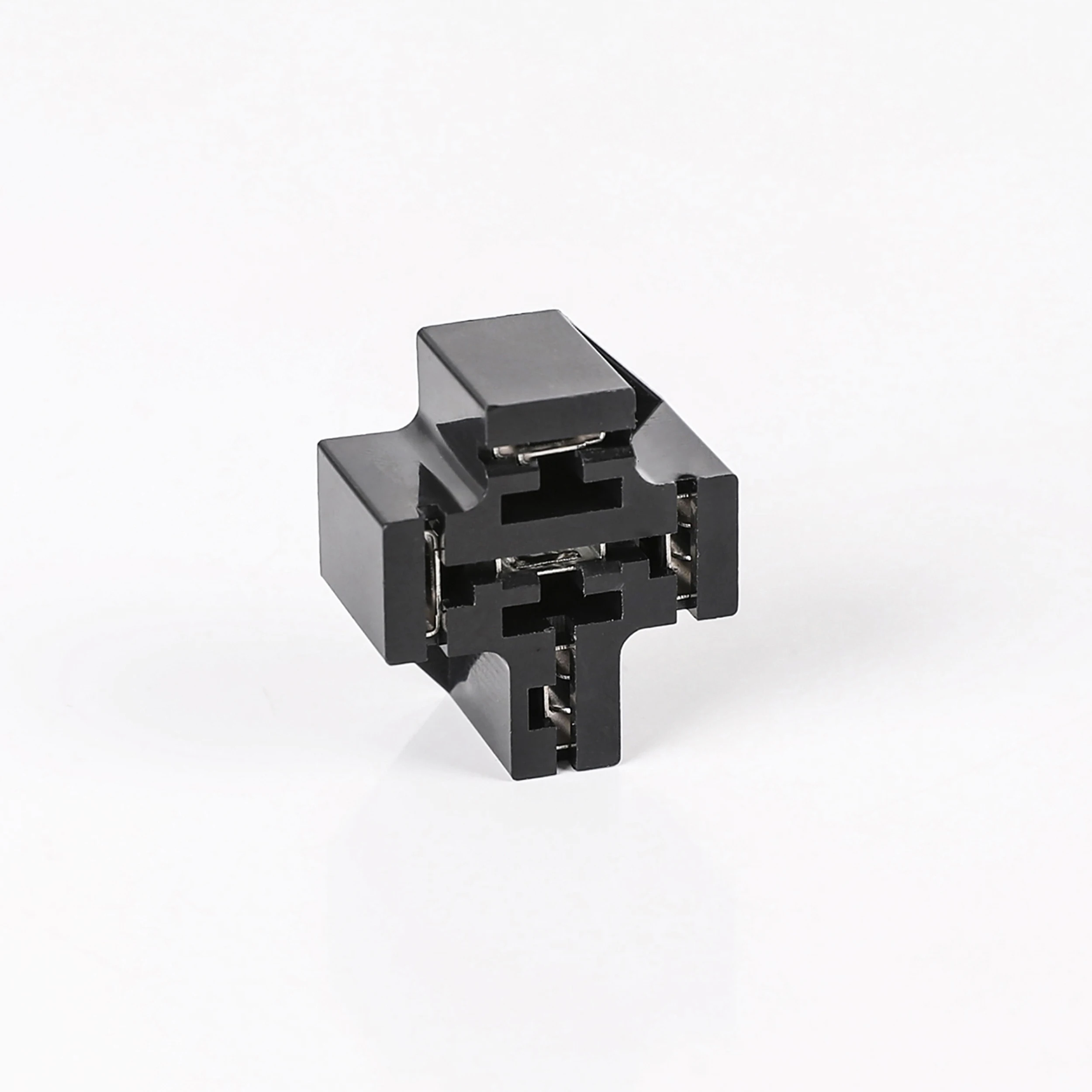 40A 4 Pin type automotive relay socket PCB circuit board socket with insertion spring HFV4 base welding