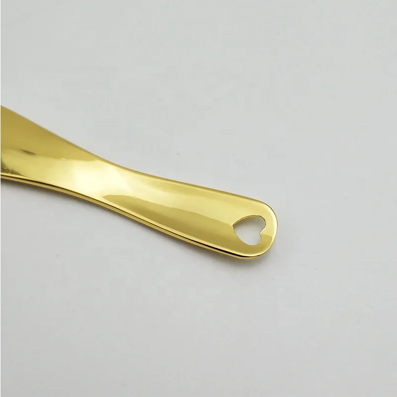 Eco friendly face cream jar gold small flat head mixing cosmetic