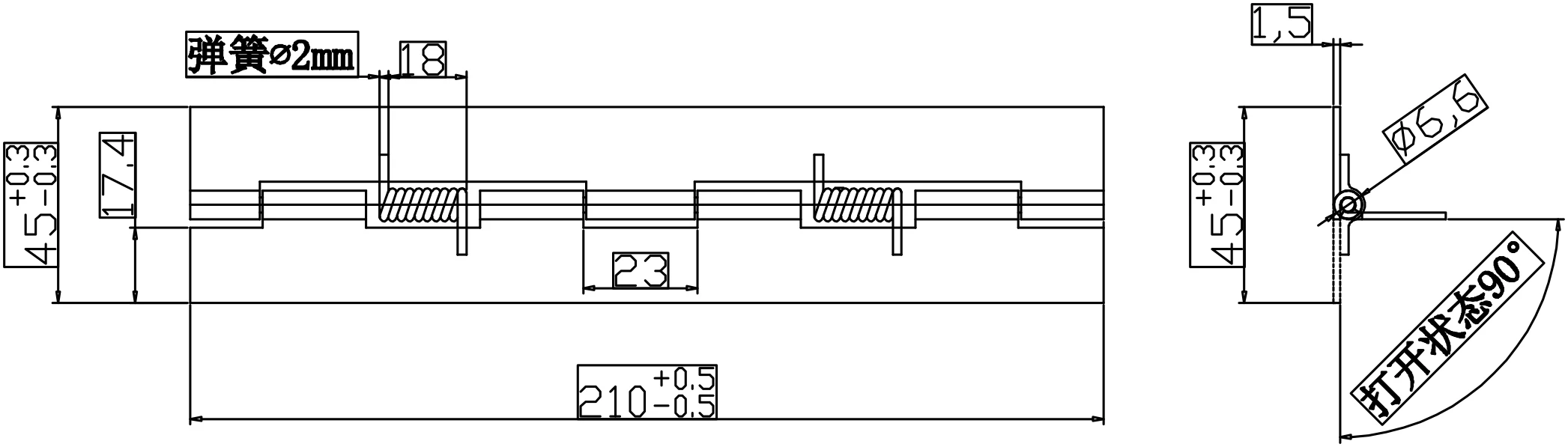 Лидер продаж, стальные пружинные петли 180 градусов
