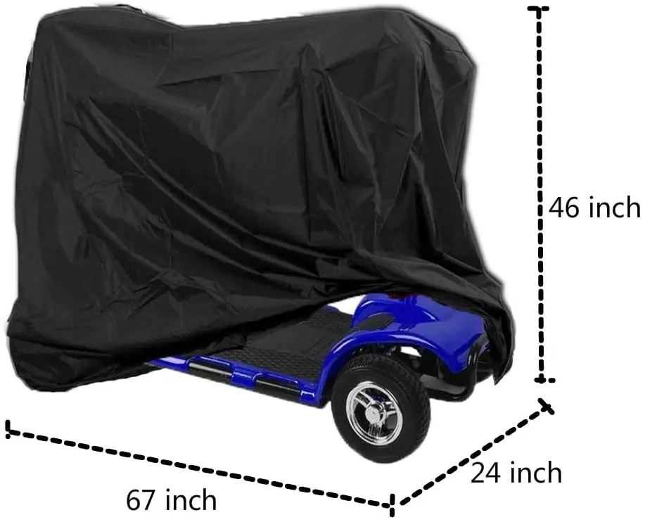 Sqodok Mobility Scooter Cover Waterproof, Power Scooter Cover Wheelchair Cover for Travel