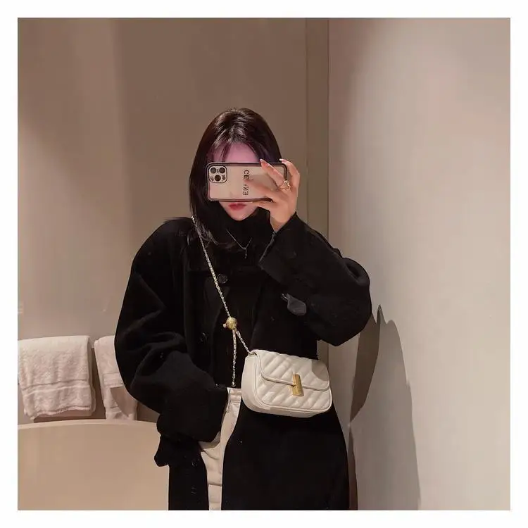 Black And White Fashion Latest Ladies Hand Bags Newest Women Handbag