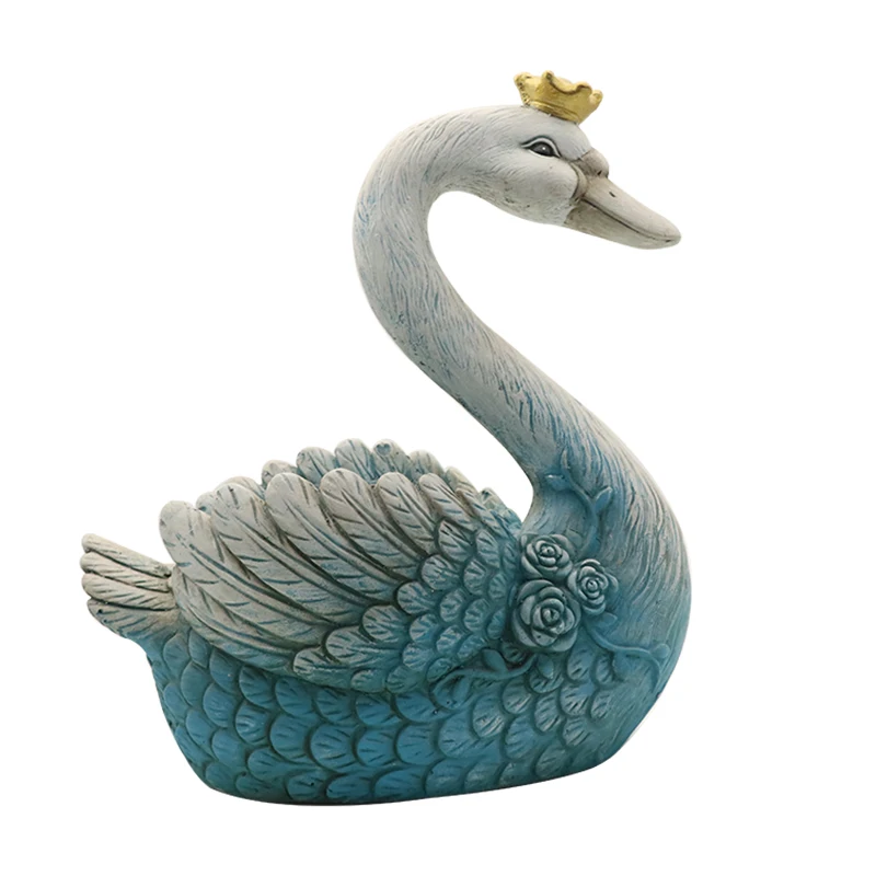 New Arrival Resin Swan Model Creative Planter Life Size Animal Craft Statue Home Outdoor Garden Decorative Flower Pot