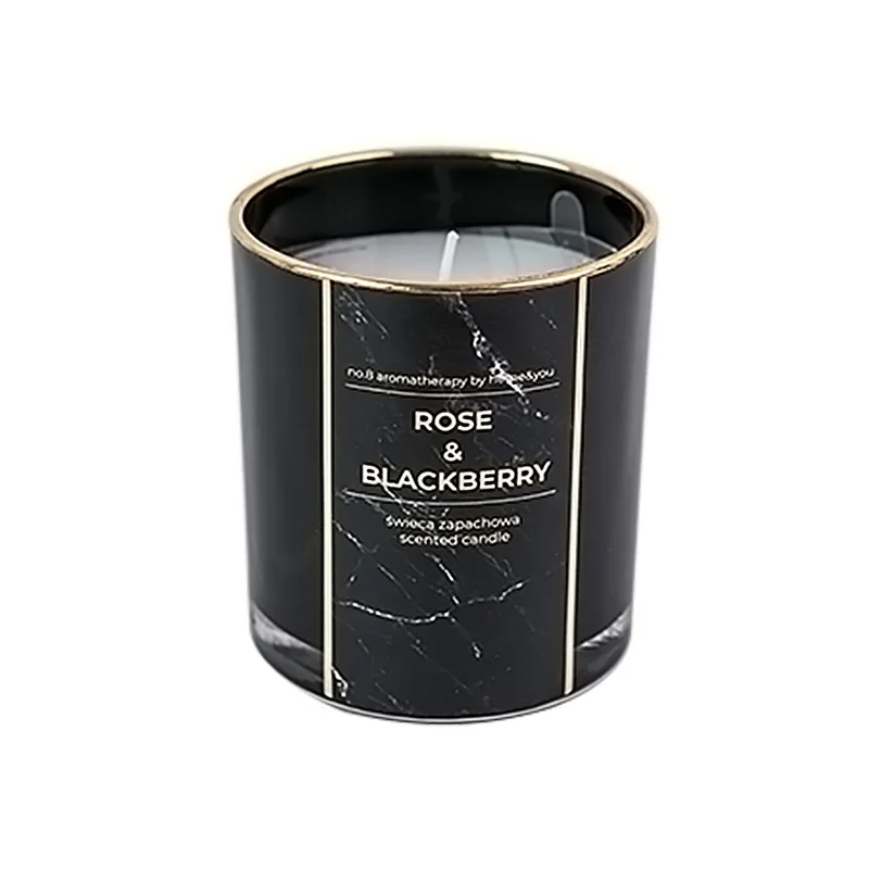 Home Decor Gift Creative Private Labels Smokeless Romantic Scented Candles Creative Marbled Bronzing Cup
