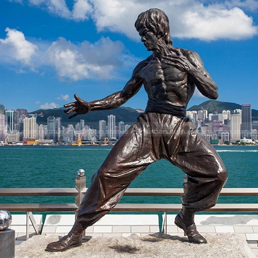 Bruce lee statue for sale famous action Hong Kong figure World Kung Fu Star Bruce lee statue