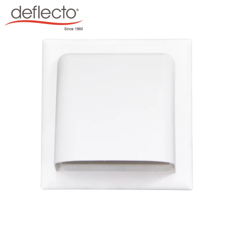 Exhaust Vent Cover ABS Ventilation Storm Cover Wide Mouth Hood Removable Guard Louvered Dryer Vent Nylon Net