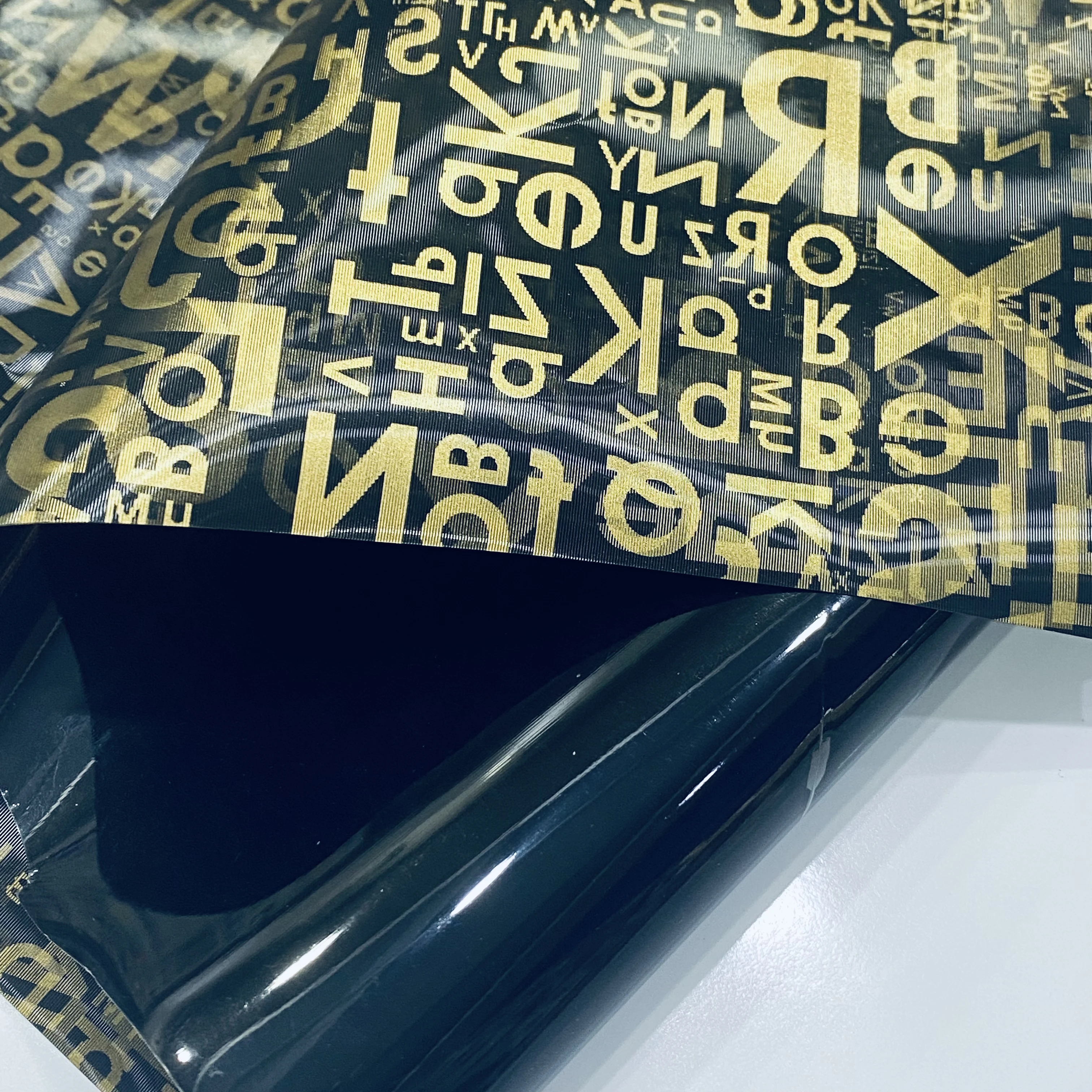Color grating film TPU film 3D letter style for making bags and shoes
