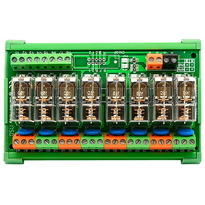 Низкая цена Новый 8-канальный 24v интерфейс модуль реле 12V G2R-1-E 8-pin открываются и закрываются PLC
