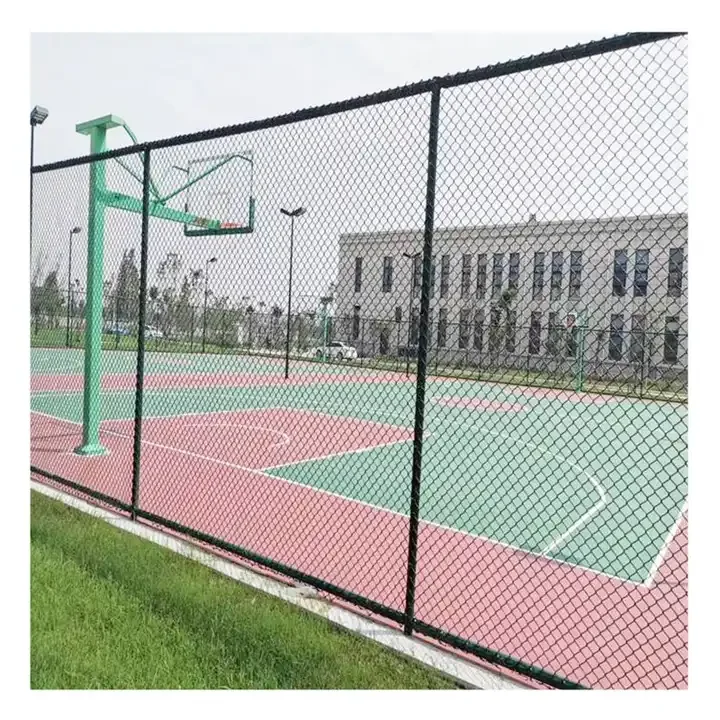 Widely used basketball/football/tennis/badminton court school sports playground high tensile chain link wire netting fence
