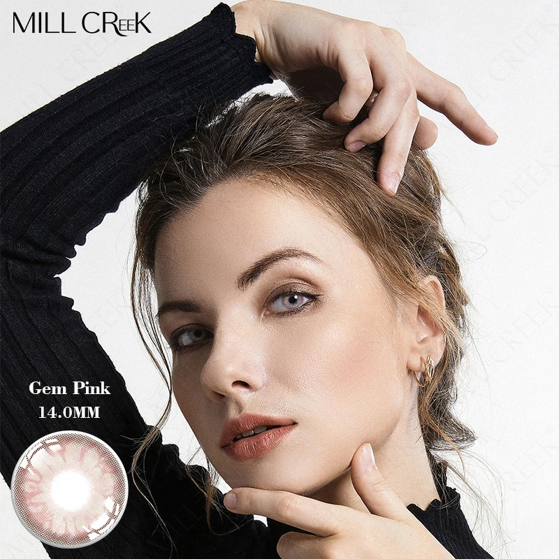 Colored Cosplay Contacts 1 Pair Contact Lenses Red Brown Gray Blue Pink Lenses For Eyes Beauty monthly contact lenses