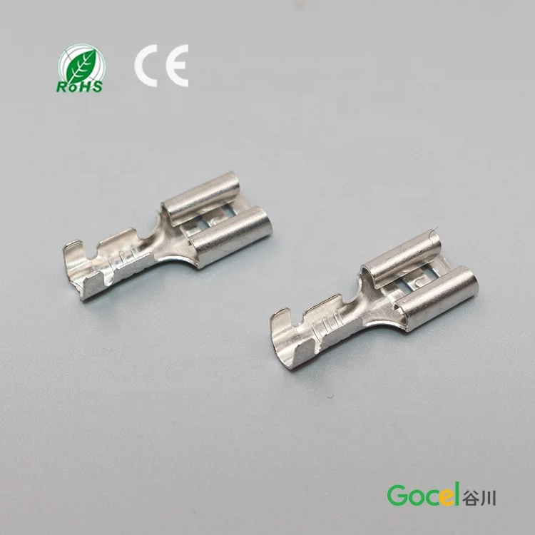 DJ622-D6.3B 6 3 мм Женский латунный провод с клеммой сечением фракции