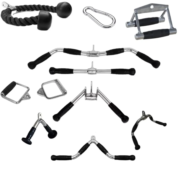 Lat Pull Down Bar With Flat Handle for Multi Gym Fitness Accessories tricep v shaped press down bar with rubber hand grips