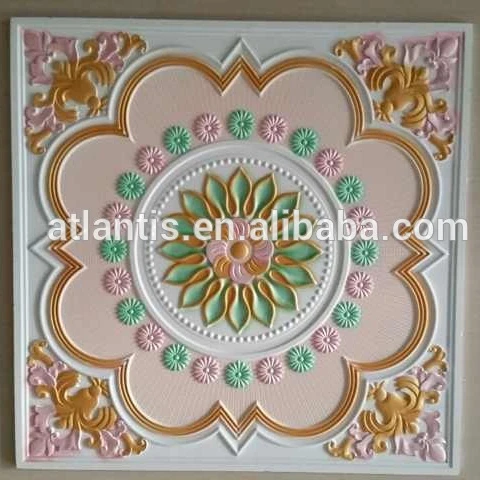 
Wholesale Pvc Facing Artistic Cheap Polystyrene Decorative Ceiling Tiles 