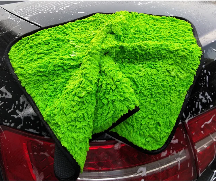 OEM Water Absorbent Double Sided Wash Towel 800GSM Microfiber Cleaning Cloth Coral Fleece Cloth Towel