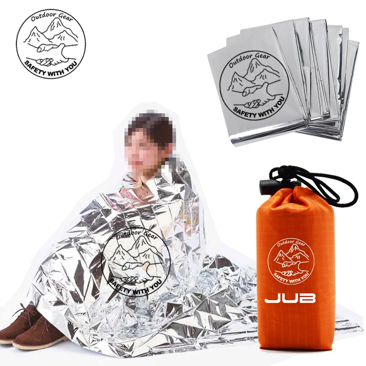 Relief Bulk Body Heat Reflective Foil Blankets Marathon Silver Outdoor Police Roll Solar Absorbent Mylar Blanket Emergency Survi