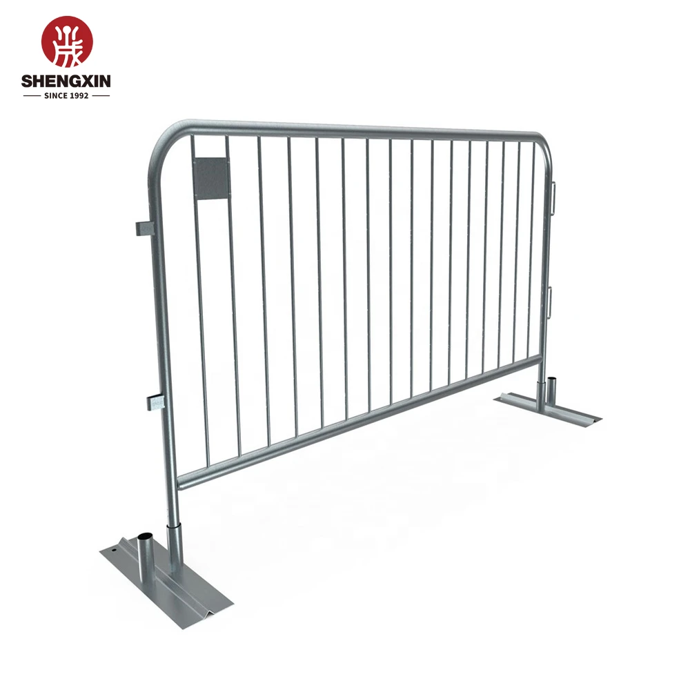 High Quality Steel Material Safety Barricade Traffic Temporary Fence Hot Galvanized Crowd Control Barrier