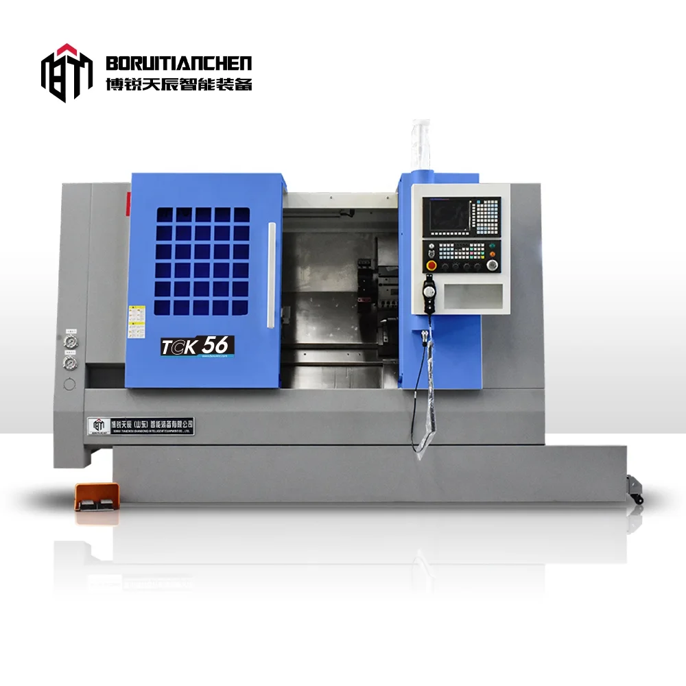 Single Spindle Automatic Lathe TCK56 Mill Drill Lathe Combo Machine China Slant Bed CNC Lathe