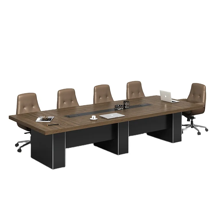 Conference Table Big Boardroom Modern Person Fancy Office Industrial Design Oval Shape 10 XINDA Top Cheap Clover Metal Staff Leg