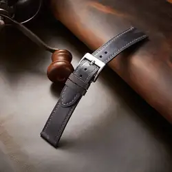 Top Grain Genuine Leather retro Watchband head layer cowhide vintage Watch Straps oil wax skin band 18/19/20/21/22mm