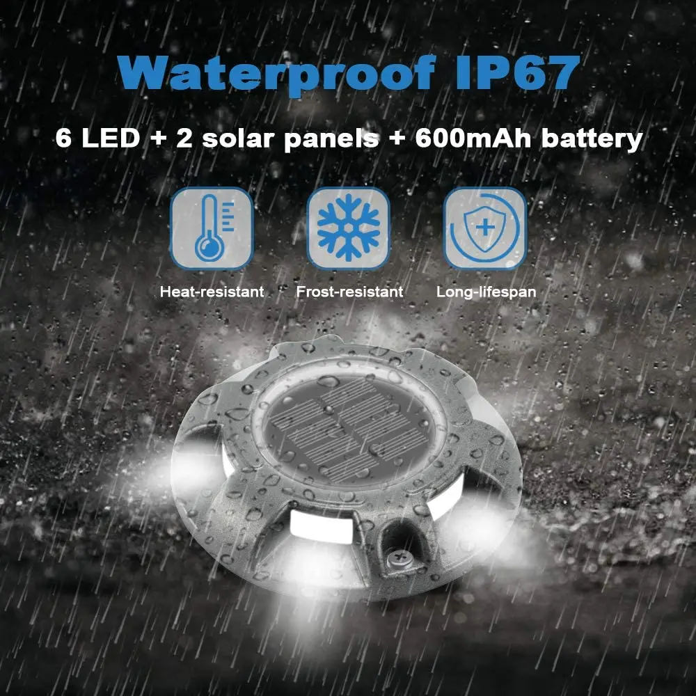 Underground UFO Solar Garden Light LED Outdoor lawns  light  IP68 waterproof 3T Bearing Aluminum