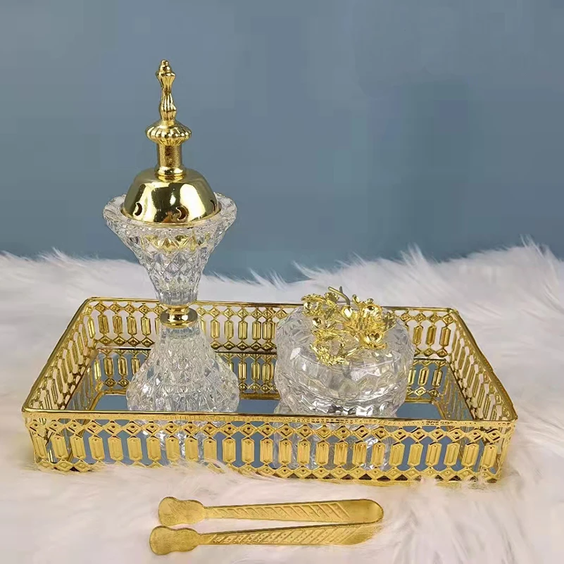 Прямая продажа с фабрики большая курильница кристальная ароматическая конусный держатель мусульманский арабский роскошный