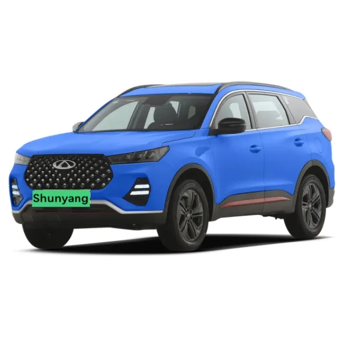 2022 Chery Подержанный автомобиль компактный внедорожник с красным кузовом и черной крышей полным расходом топлива 7 09 л/100 км