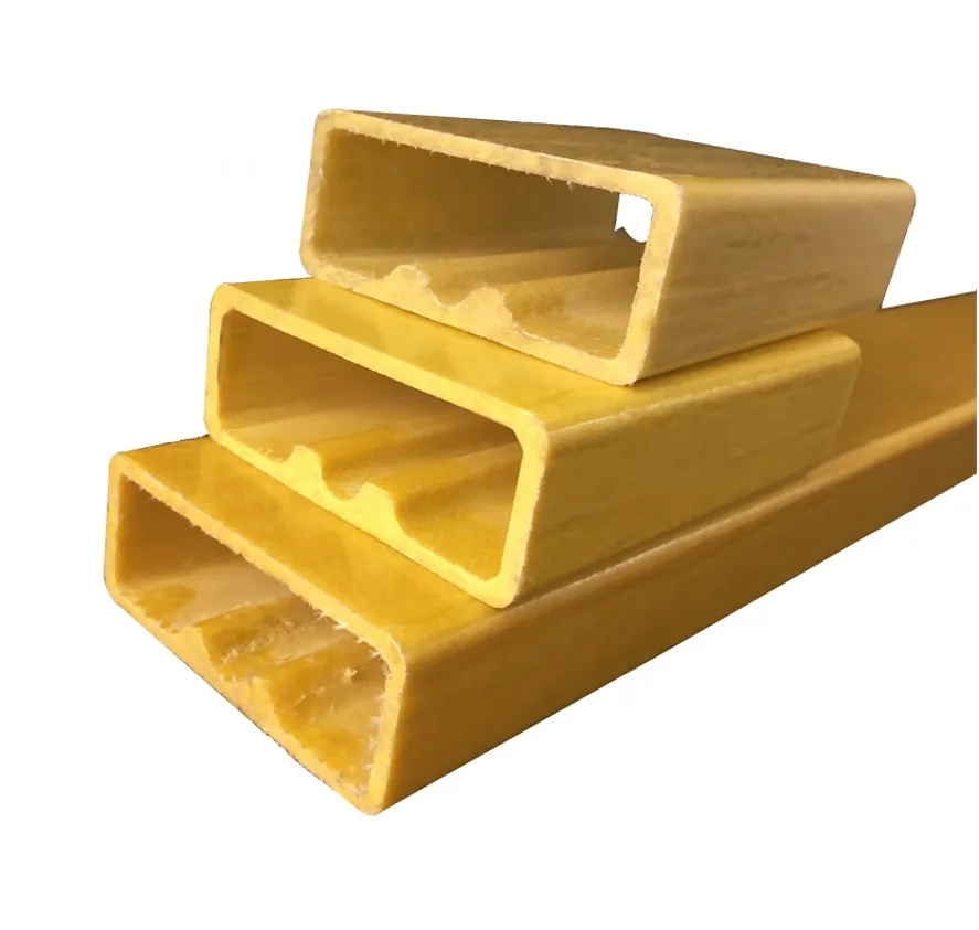FRP Pultrusion Profile Fiberglass Rectangular Tube With Cheap Price
