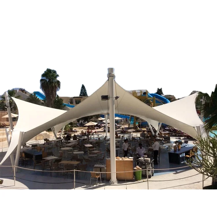 1100 г/кв. М. pvdf растягивающая мембранная структура бассейн кровельная конструкция