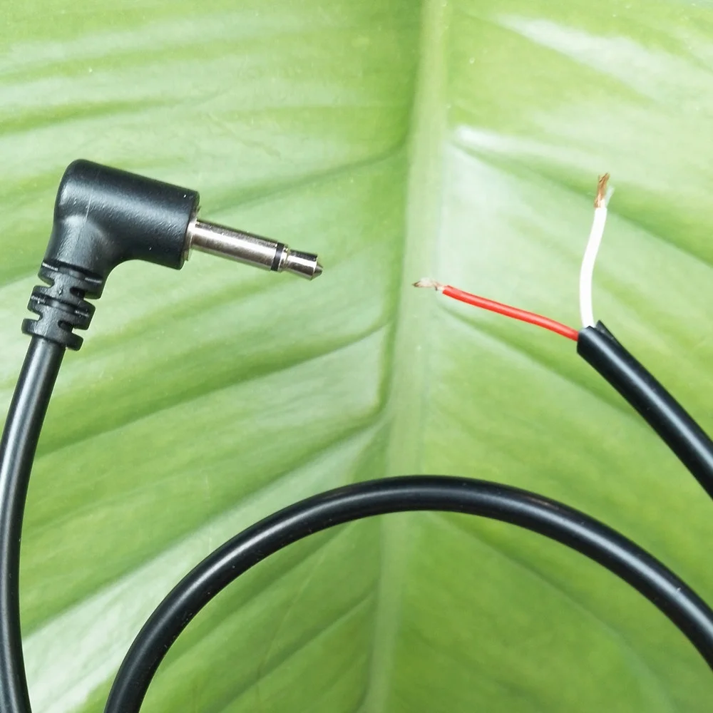 CUSTOM Audio 35MM Male Jack 90 Right Angle MONO Plug TS TRS TRRS to Pigtail Open end Bare wire Cable