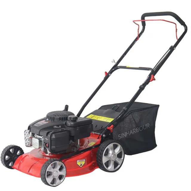 16inch steel chassis hand push HG41P-LC123 mini petrol agricultural lawn mower