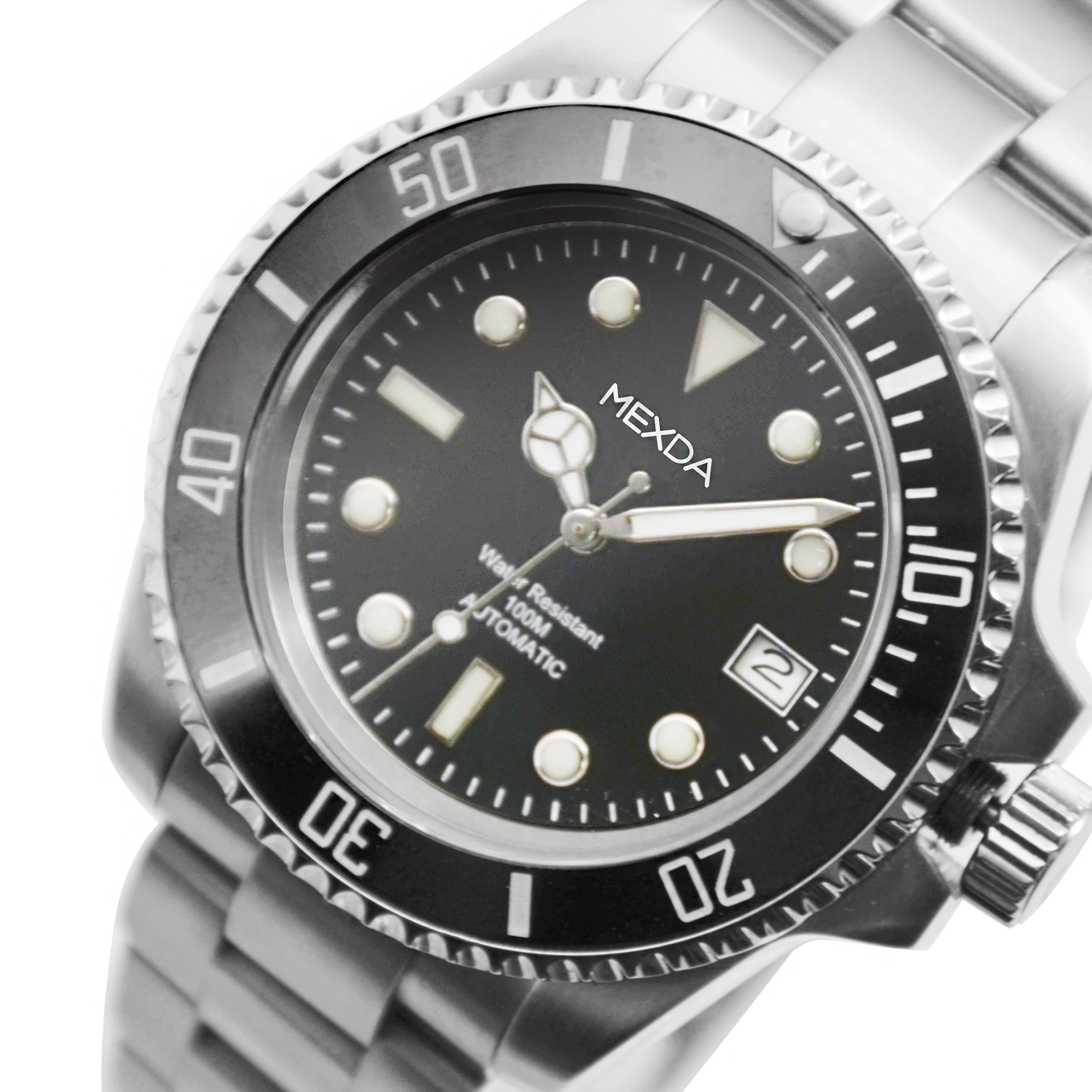 custom water resistant  stainless steel business dive automatic men watch luxury brand nh35 case high quality luminous watches