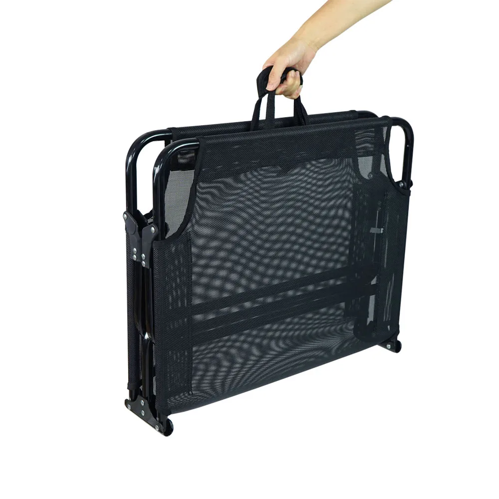 Custom portable foldable pet elevated bed for Small and Large dogs waterproof breathable mesh