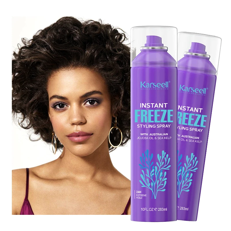 OEM hair styling spray for men and women hair strong hold spray quick dry hair setting spray