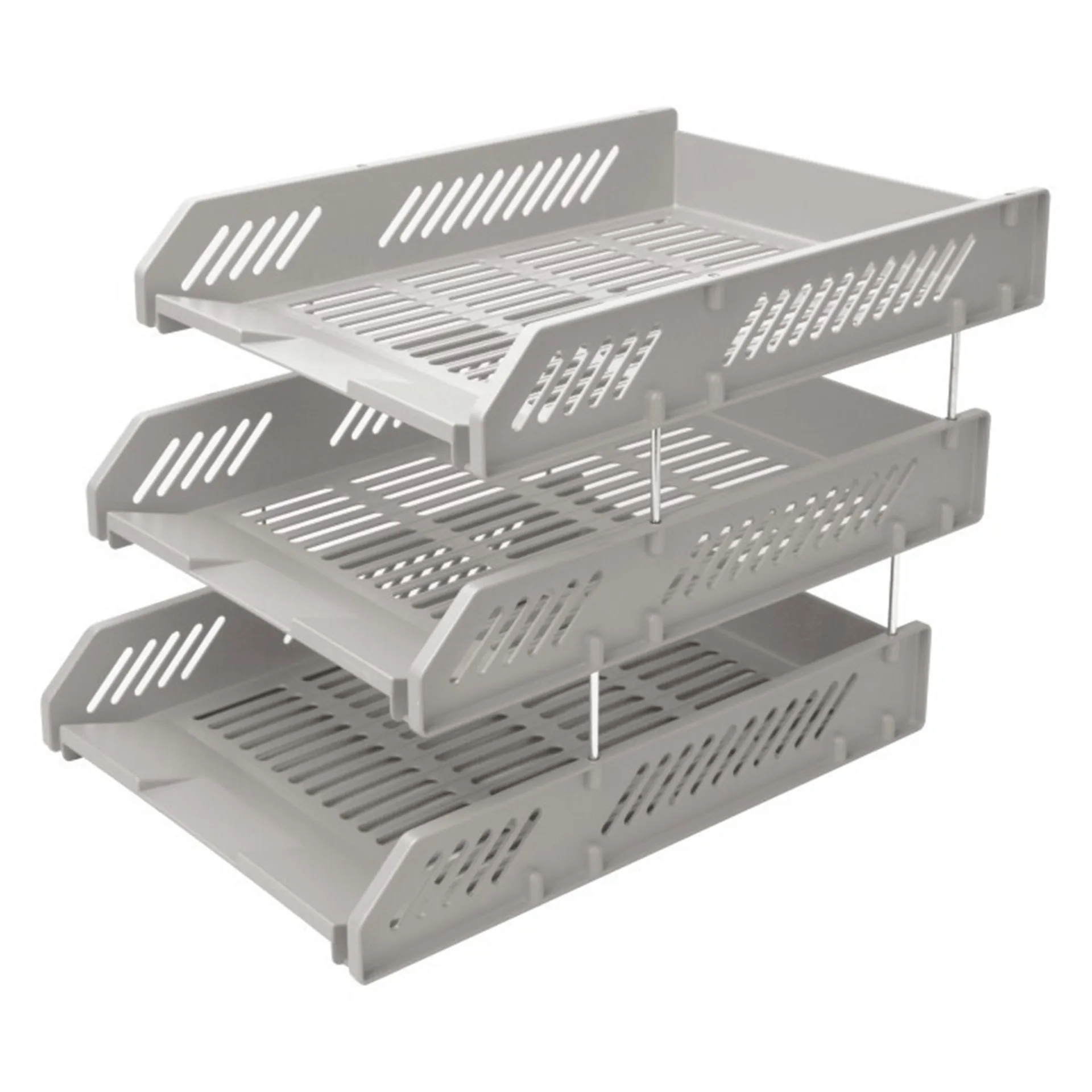 
Wholesales Office Stationery 3 Layer plastic Desk Organizer File Tray 