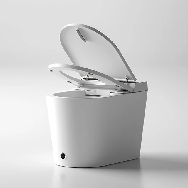 New Design Bowl Intelligent Automatic Ceramic Wc One Piece Foot Sensor Flushing Bathroom Toilet