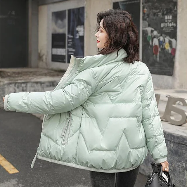 Custom luxury multicolor women short warm down puffer jacket