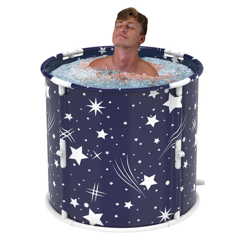 Instantly foldable bathtub with 1-second setting extremely convenient and portable spa style foldable bathtub Adults can use it