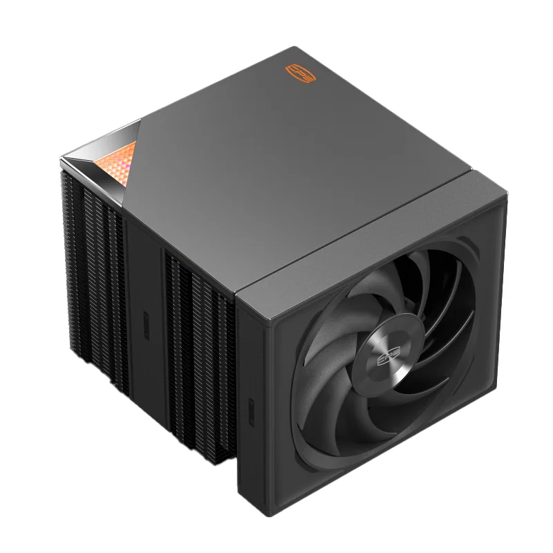 PCCOOLER RZ820 Black CPU air-cooled radiator 8 heat pipe/twin tower/14cm big fan/metal anode top cover/support 1700AM5
